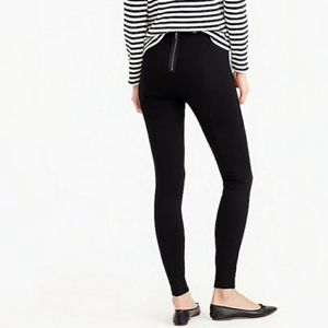 JCREW Skinny Leggin Trouser with elastic waist and exposed back zipper SZ 2R